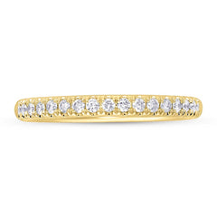 0.40ct 14k Yellow Gold Diamond Lady's Band Size 5