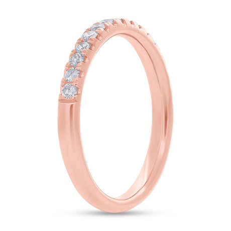 0.40ct 14k Rose Gold Diamond Lady's Band Size 5