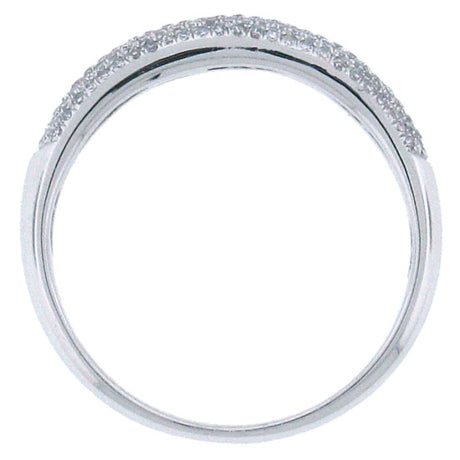 0.35ct 14k White Gold Diamond Lady's Pave Band Size 5.5