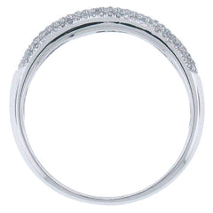 0.35ct 14k White Gold Diamond Lady's Pave Band Size 5.5