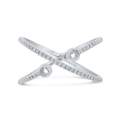 0.12ct 14k White Gold Diamond Semi Mount Lady's Ring