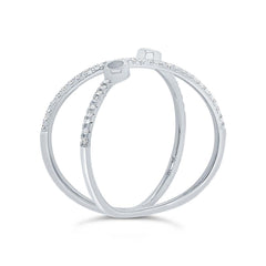 0.12ct 14k White Gold Diamond Semi Mount Lady's Ring