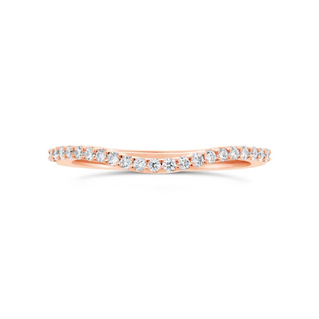 0.25ct 14k Rose Gold Diamond Lady's Shadow Band