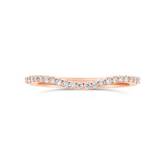 0.25ct 14k Rose Gold Diamond Lady's Shadow Band