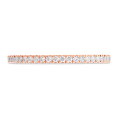 0.32ct 14k Rose Gold Diamond Eternity Lady's Band Size 6