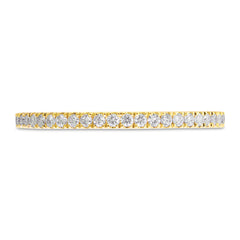 0.32ct 14k Yellow Gold Diamond Eternity Lady's Band Size 6
