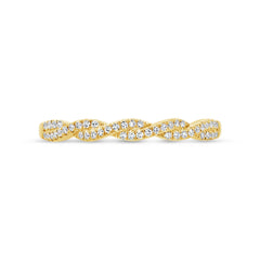 0.12ct 14k Yellow Gold Diamond Lady's Band