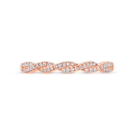 0.12ct 14k Rose Gold Diamond Lady's Band
