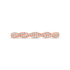 0.12ct 14k Rose Gold Diamond Lady's Band