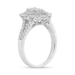 0.94ct 14k White Gold Diamond Lady's Ring