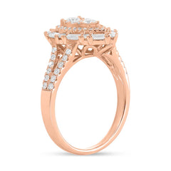 0.94ct 14k Rose Gold Diamond Lady's Ring