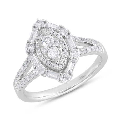 0.80ct 14k White Gold Diamond Lady's Ring
