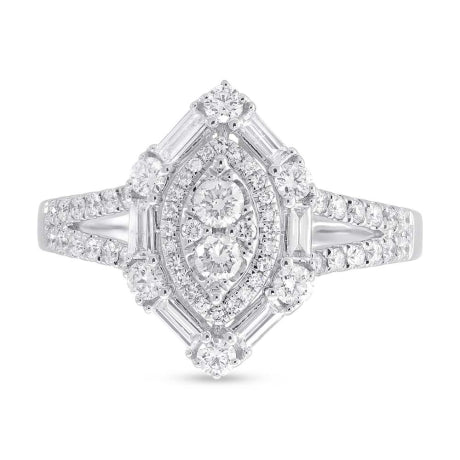 0.80ct 14k White Gold Diamond Lady's Ring