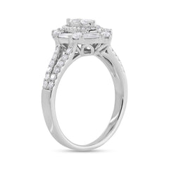 0.80ct 14k White Gold Diamond Lady's Ring