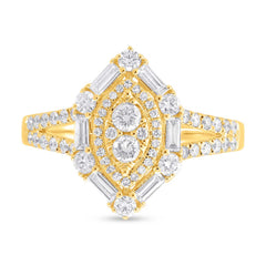 0.80ct 14k Yellow Gold Diamond Lady's Ring