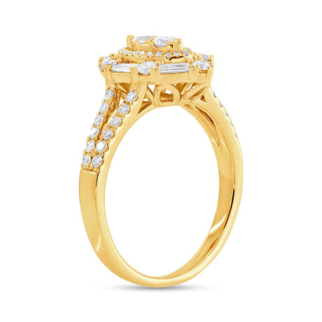 0.80ct 14k Yellow Gold Diamond Lady's Ring