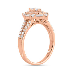 0.80ct 14k Rose Gold Diamond Lady's Ring