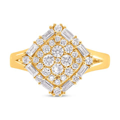 0.75ct 14k Yellow Gold Diamond Lady's Ring