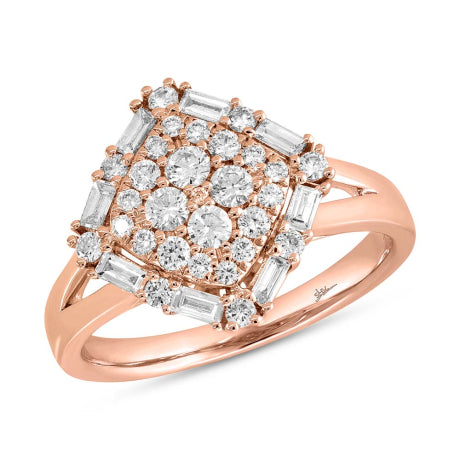 0.75ct 14k Rose Gold Diamond Lady's Ring
