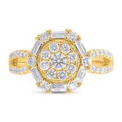 0.99ct 14k Yellow Gold Diamond Lady's Ring