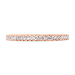 0.19ct 14k Rose Gold Diamond Lady's Band Size 10