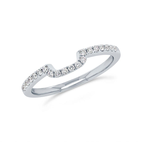 0.16ct 14k White Gold Diamond Lady's Band