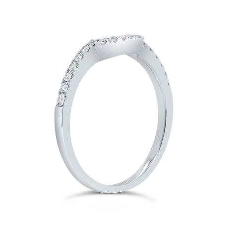 0.16ct 14k White Gold Diamond Lady's Band