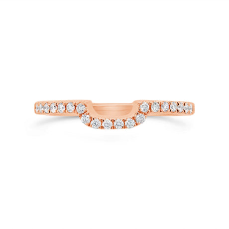 0.16ct 14k Rose Gold Diamond Lady's Band