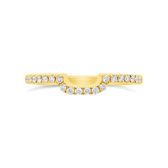 0.16ct 14k Yellow Gold Diamond Lady's Band