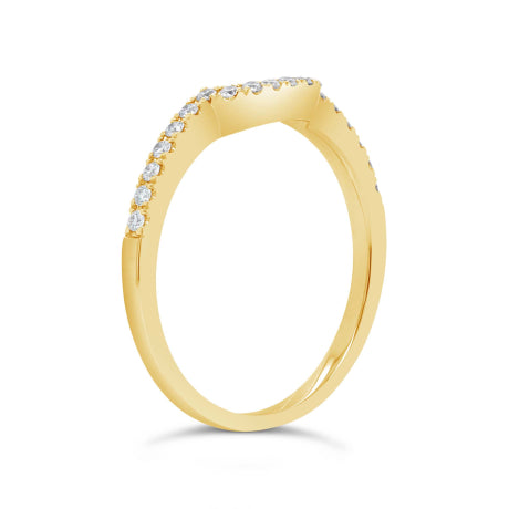 0.16ct 14k Yellow Gold Diamond Lady's Band