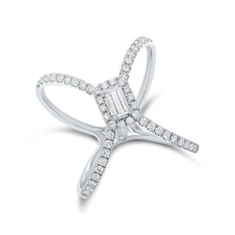 0.50ct 14k White Gold Diamond Lady's Ring