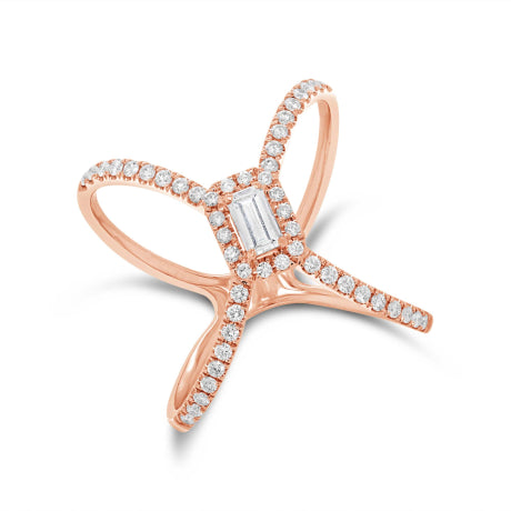 0.50ct 14k Rose Gold Diamond Lady's Ring