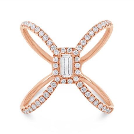 0.50ct 14k Rose Gold Diamond Lady's Ring