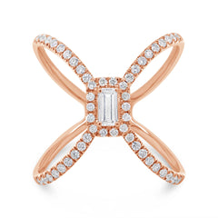 0.50ct 14k Rose Gold Diamond Lady's Ring