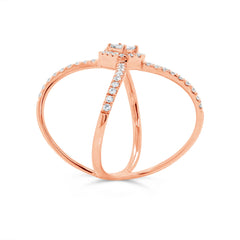 0.50ct 14k Rose Gold Diamond Lady's Ring