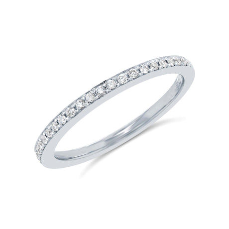 0.20ct 14k White Gold Diamd Lady's Band