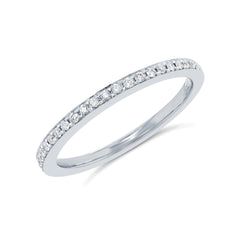 0.20ct 14k White Gold Diamd Lady's Band