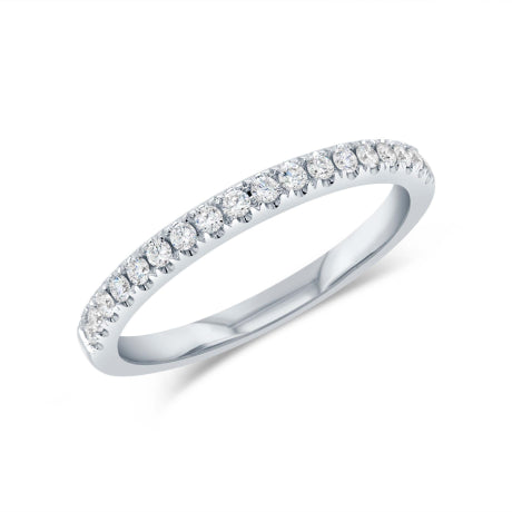 0.23ct 14k White Gold Diamond Lady's Band