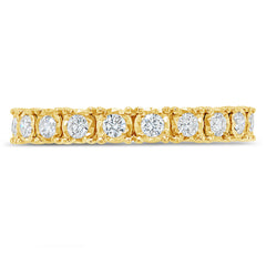 0.68ct 14k Yellow Gold Diamond Eternity Ring Size 8.5