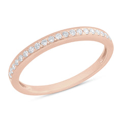 0.19ct 14k Rose Gold Diamond Lady's Band