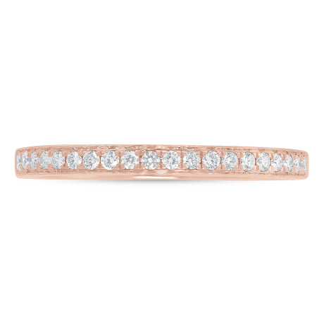 0.19ct 14k Rose Gold Diamond Lady's Band