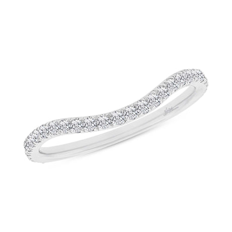 0.35ct 18k White Gold Diamond Lady's Band Size 5.75