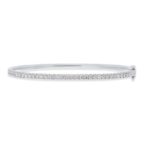 1.18ct 18k White Gold Diamond Bangle