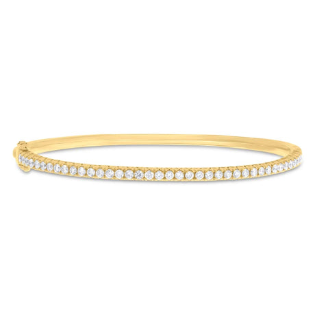 1.23ct 18k Yellow Gold Diamond Bangle