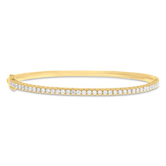 1.23ct 18k Yellow Gold Diamond Bangle