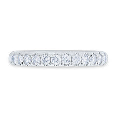 0.55ct 14k White Gold Diamond Lady's Band Size 5