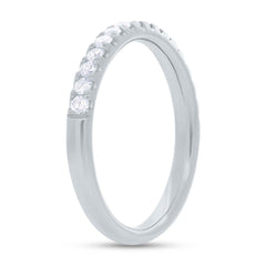0.55ct 14k White Gold Diamond Lady's Band Size 5