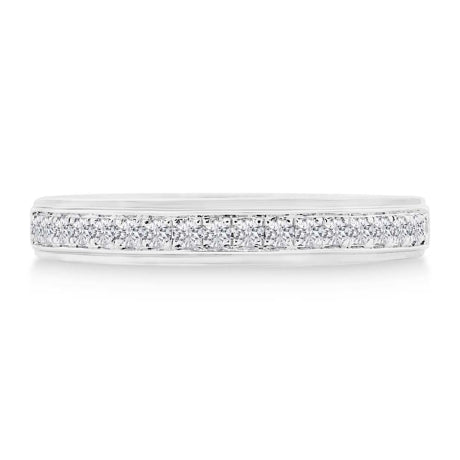 0.23ct 14k White Gold Diamond Lady's Band