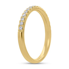 0.25ct 14k Yellow Gold Diamond Lady's Band Size 4.5