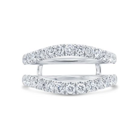 1.16ct 14k White Gold Diamond Lady's Ring Guard